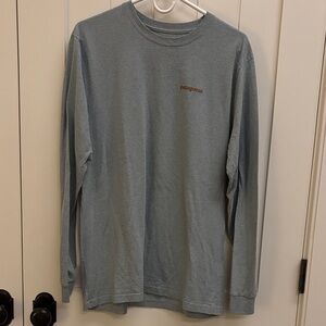 Patagonia Men's Light Blue Long Sleeve Tee